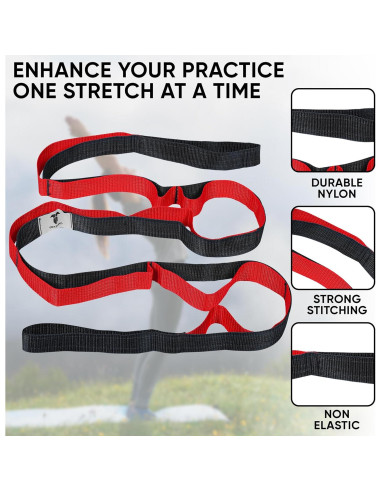 Correa de Estiramiento de Yoga Toxford 190.5 cm 10 Laos