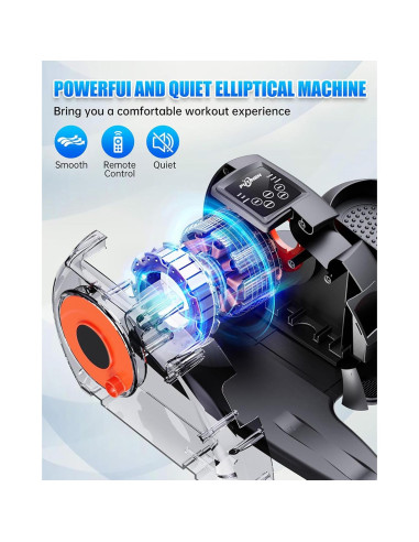 Máquina Elíptica de Escritorio Putnen FZH834, 12 Niveles, Silenciosa