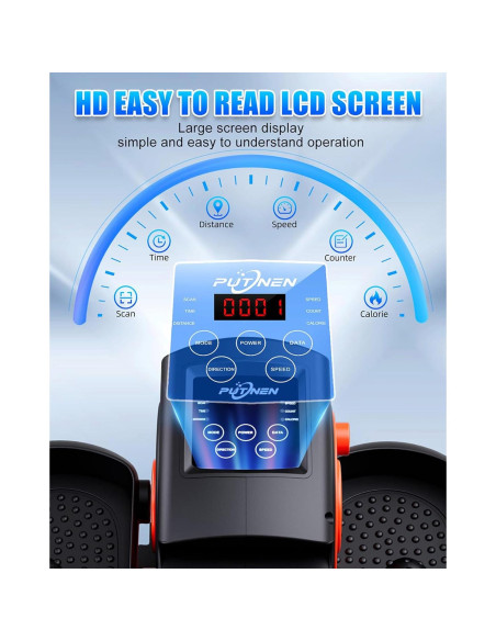 Máquina Elíptica de Escritorio Putnen FZH834, 12 Niveles, Silenciosa