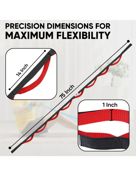Correa de Estiramiento de Yoga Toxford 190.5 cm 10 Laos