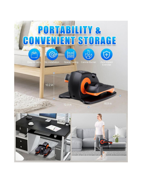 Máquina Elíptica de Escritorio Putnen FZH834, 12 Niveles, Silenciosa