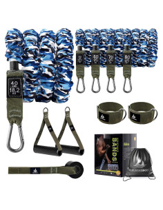 Bandas de Resistencia YLUERTDOO 300Lbs con Mangos y Anclaje