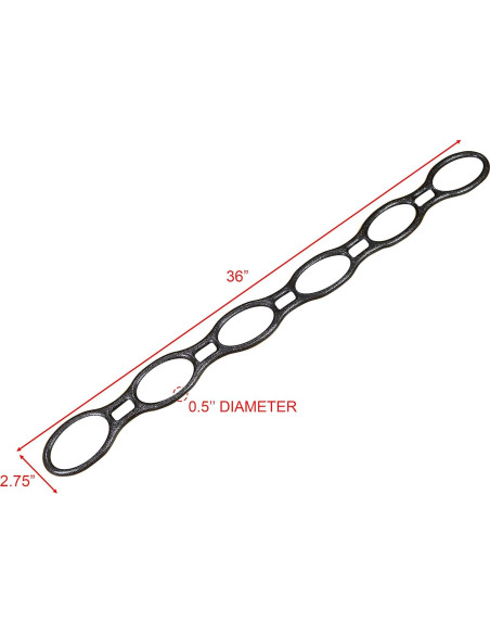 Bandas de Resistencia Valor Fitness ED-22 - 91.44 cm, Antirrotura