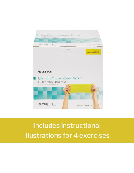 Banda de Resistencia McKesson Can Do Amarillo 12.7cm x 22.86m
