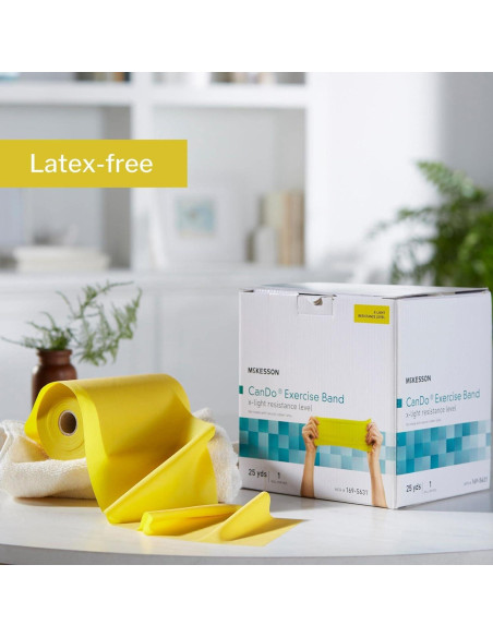 Banda de Resistencia McKesson Can Do Amarillo 12.7cm x 22.86m