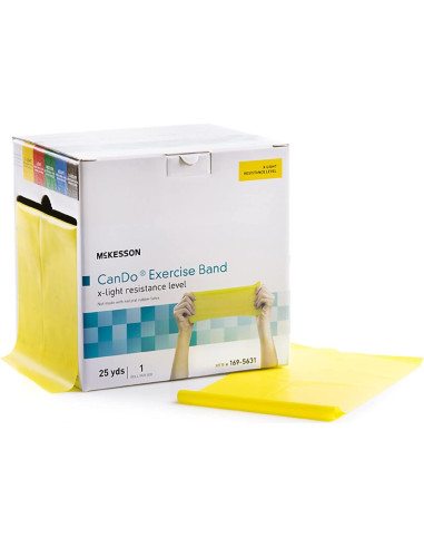 Banda de Resistencia McKesson Can Do Amarillo 12.7cm x 22.86m