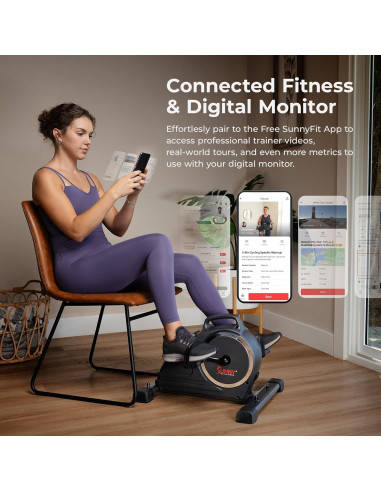 Bicicleta de Ejercicio Bajo Escritorio Sunny Health SF-B020029SMART