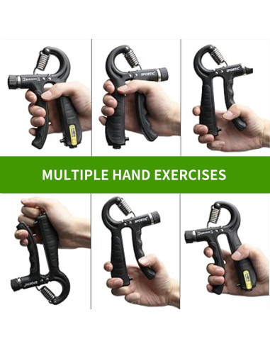 Fortalecedor de Agarre UFANME 10-60 kg Ajustable para Rehabilitación