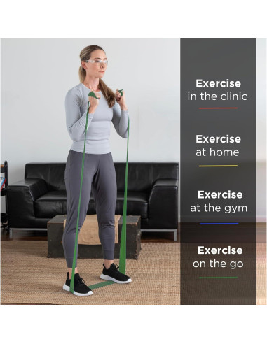 Bandas de Resistencia THERABAND Láttex Verde Pesado 1.52m