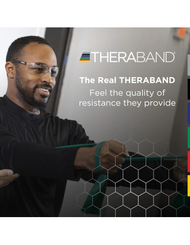 Bandas de Resistencia THERABAND Láttex Verde Pesado 1.52m