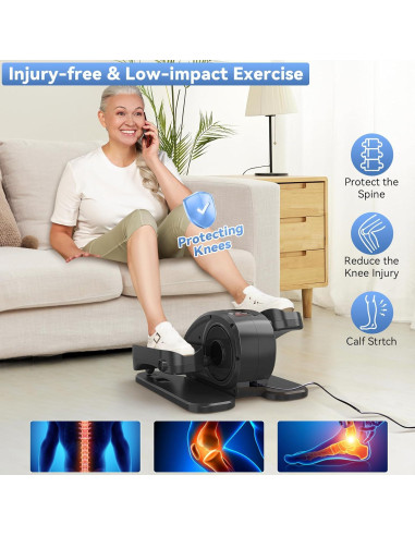 Máquina Elíptica Bajo Escritorio Tvdugim Compacta con Control Remoto