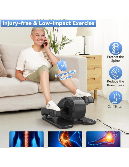 Máquina Elíptica Bajo Escritorio Tvdugim Compacta con Control Remoto