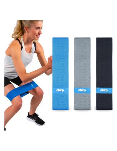Bandas de Resistencia Chirp - 3 Niveles, 80 cm, Calidad Premium