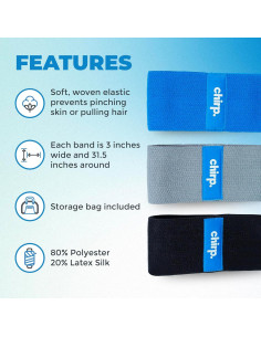 Bandas de Resistencia Chirp - 3 Niveles, 80 cm, Calidad Premium 2