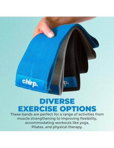 Bandas de Resistencia Chirp - 3 Niveles, 80 cm, Calidad Premium