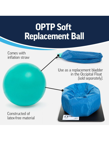Bola Inflable de Terapia Física OPTP 30 cm para Ejercicio Cervical