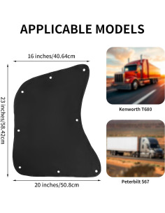 Sombrillas para Ventanas de Camiones Semi BOXOB M21025 - 2 Piezas 2