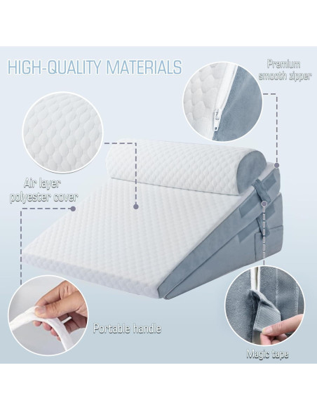 Cojín en cuña viscoelástica Ziiyllean 3 piezas 30.48 cm