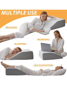 Almohada Elevadora de Piernas Bedluxe 20 cm Espuma Viscoelástica 2