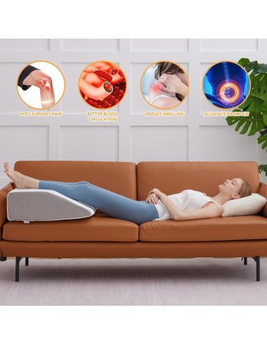 Almohada Elevadora de Piernas Bedluxe 20 cm Espuma Viscoelástica