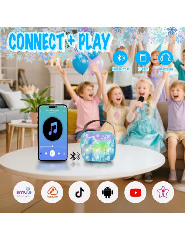 Máquina de Karaoke para Niñas P2 con 2 Micrófonos Inalámbricos