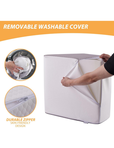 Almohada Elevadora de Piernas Bedluxe 20 cm Espuma Viscoelástica