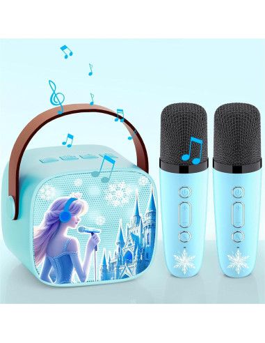 Máquina de Karaoke para Niñas P2 con 2 Micrófonos Inalámbricos
