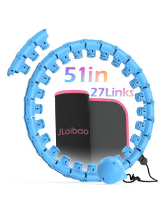 Aro de Hula Ponderado JLoibao D3 51" con Entrenador de Cintura