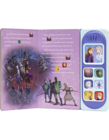Disney Frozen 2 Elsa, Anna, and Olaf - Stronger Together Little Sound Book - PI Kids (Play-A-Sound)