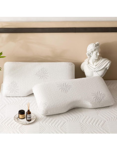 Almohada Cervical Ergonómica MLILY 76x40 cm Aloe Vera 2