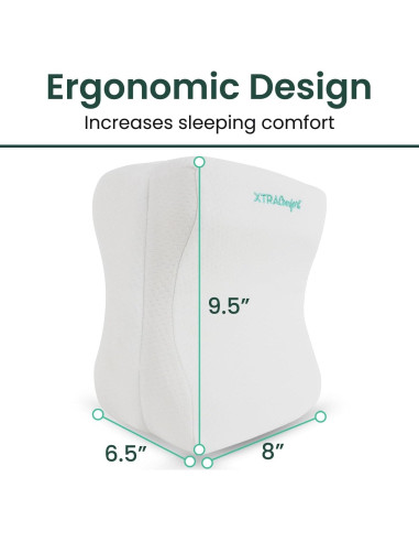 Almohada de Rodilla Xtra-Comfort Espuma Viscoelástica 33 cm