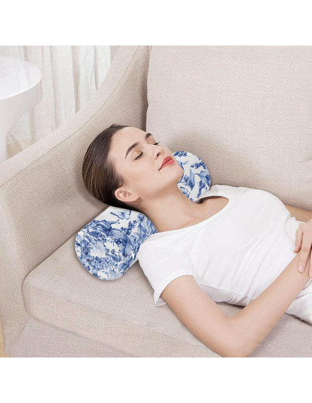 Almohada Cilíndrica Viscoelástica QwThum 43x14 cm Lavable