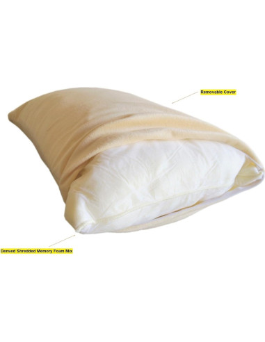 2 Almohadas de Espuma de Memoria Beige Dogbed4less Reina
