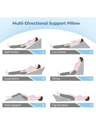 Almohada Cuña Ajustable COOLBEBE 22-30 cm para Dormir