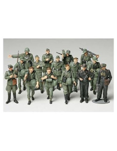 TAMIYA 1/48 Soldados Alemanes WWII Modelo Plástico 15 Figuras