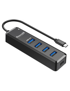 Hub USB 3.0 SmartQ H302 de 4 Puertos con Carga Micro-B