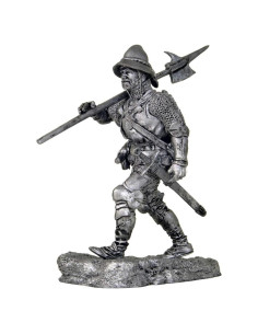 Escultura Halberdier Europeo 54mm Regalos y Souvenirs