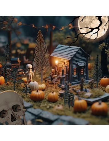 28 Piezas Mini Árboles Falsos Canlierr para Diorama