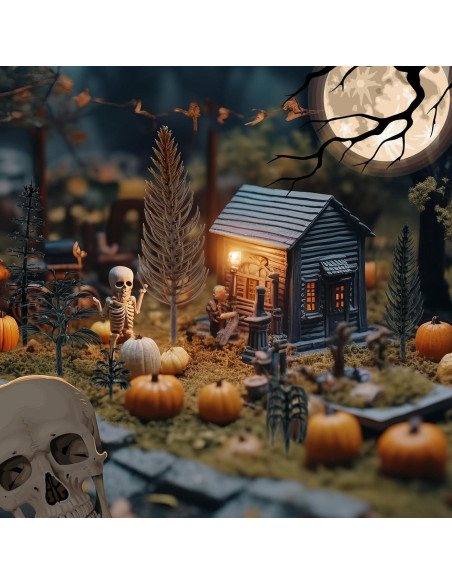 28 Piezas Mini Árboles Falsos Canlierr para Diorama