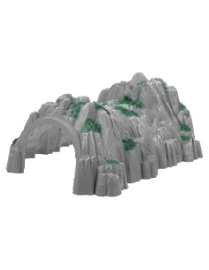 Accesorios de tren de madera Ibasenice - Túnel de plástico 25.5x19.5x11.5 cm