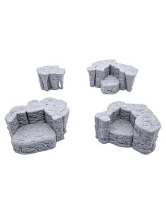 Rocas Apilables EnderToys 3D para RPG y Wargames 28mm