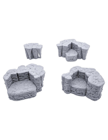 Rocas Apilables EnderToys 3D para RPG y Wargames 28mm