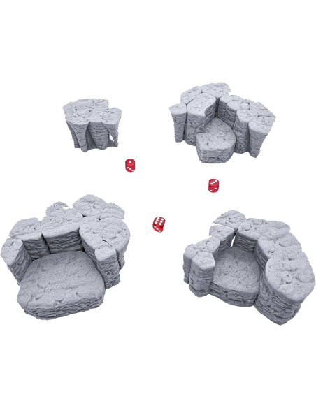 Rocas Apilables EnderToys 3D para RPG y Wargames 28mm