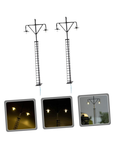 Mini Lámparas de Ferrocarril STOBOK 2 Pcs 12x4.5 cm