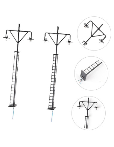 Mini Lámparas de Ferrocarril STOBOK 2 Pcs 12x4.5 cm