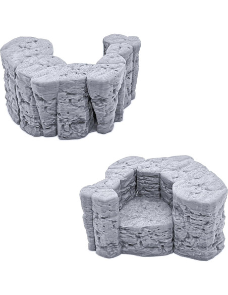 Rocas Apilables EnderToys 3D para RPG y Wargames 28mm