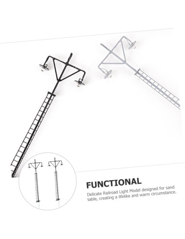 Mini Lámparas de Ferrocarril STOBOK 2 Pcs 12x4.5 cm