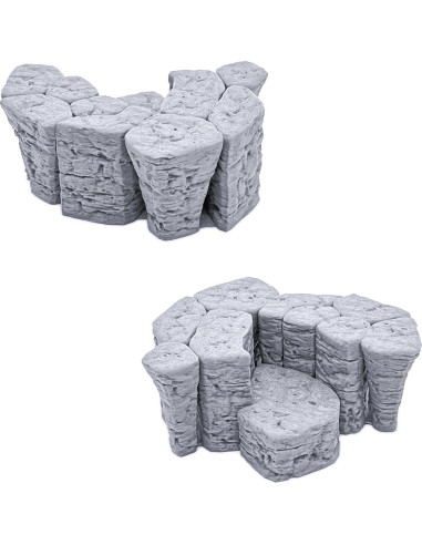 Rocas Apilables EnderToys 3D para RPG y Wargames 28mm