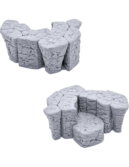 Rocas Apilables EnderToys 3D para RPG y Wargames 28mm