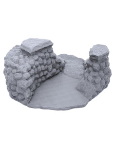 Escenografía Impresa 3D EnderToys Valle Rock 17cm para RPG